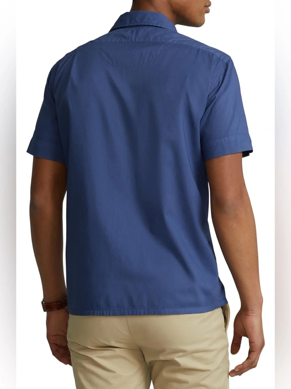Ralph Lauren Polo Classic Fit Woven Camp Shirt Blue Large